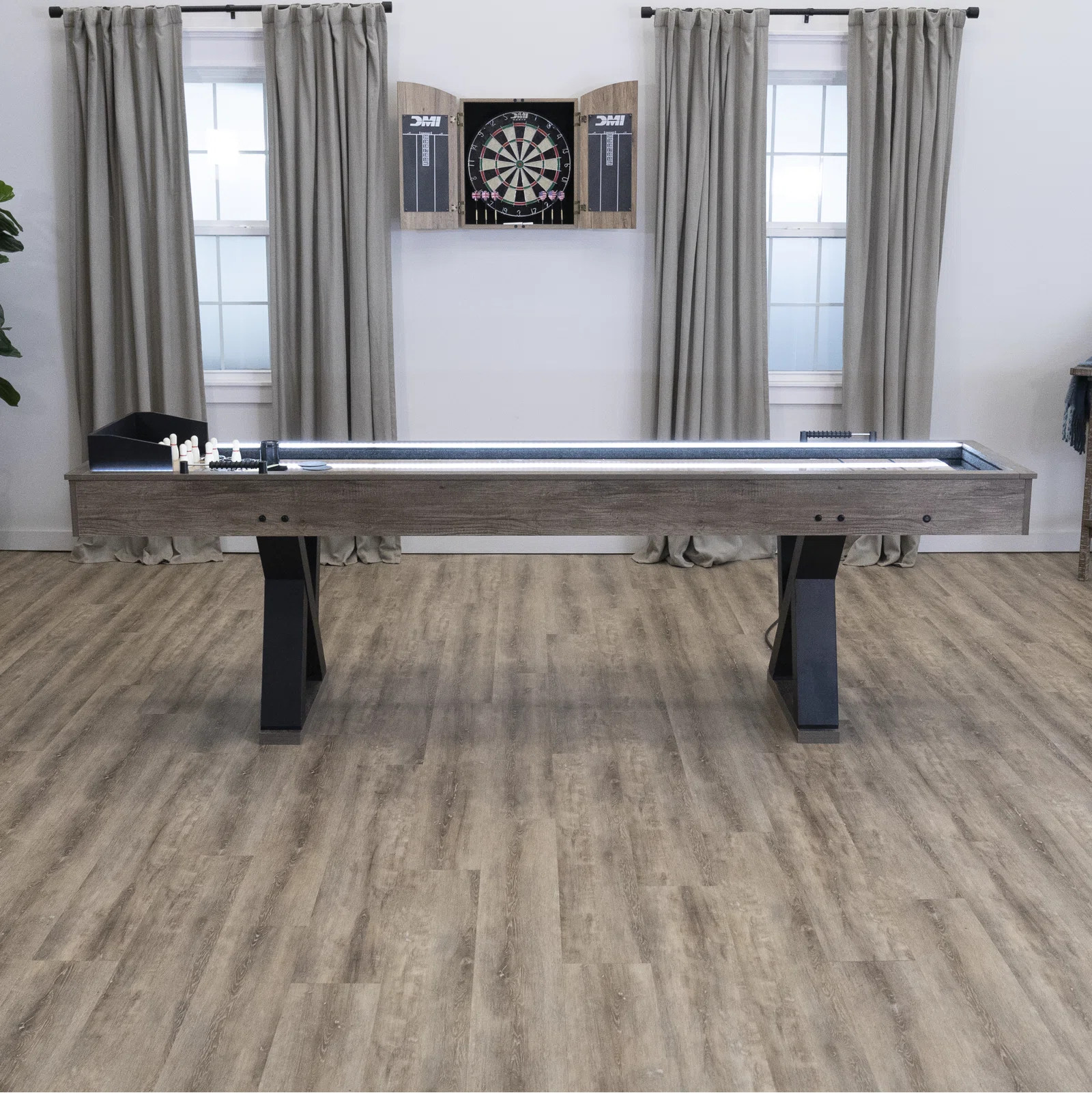 American Legend Kirkwood 9' LED Shuffleboard Table with Bonus Bowling Game | Wayfair North America