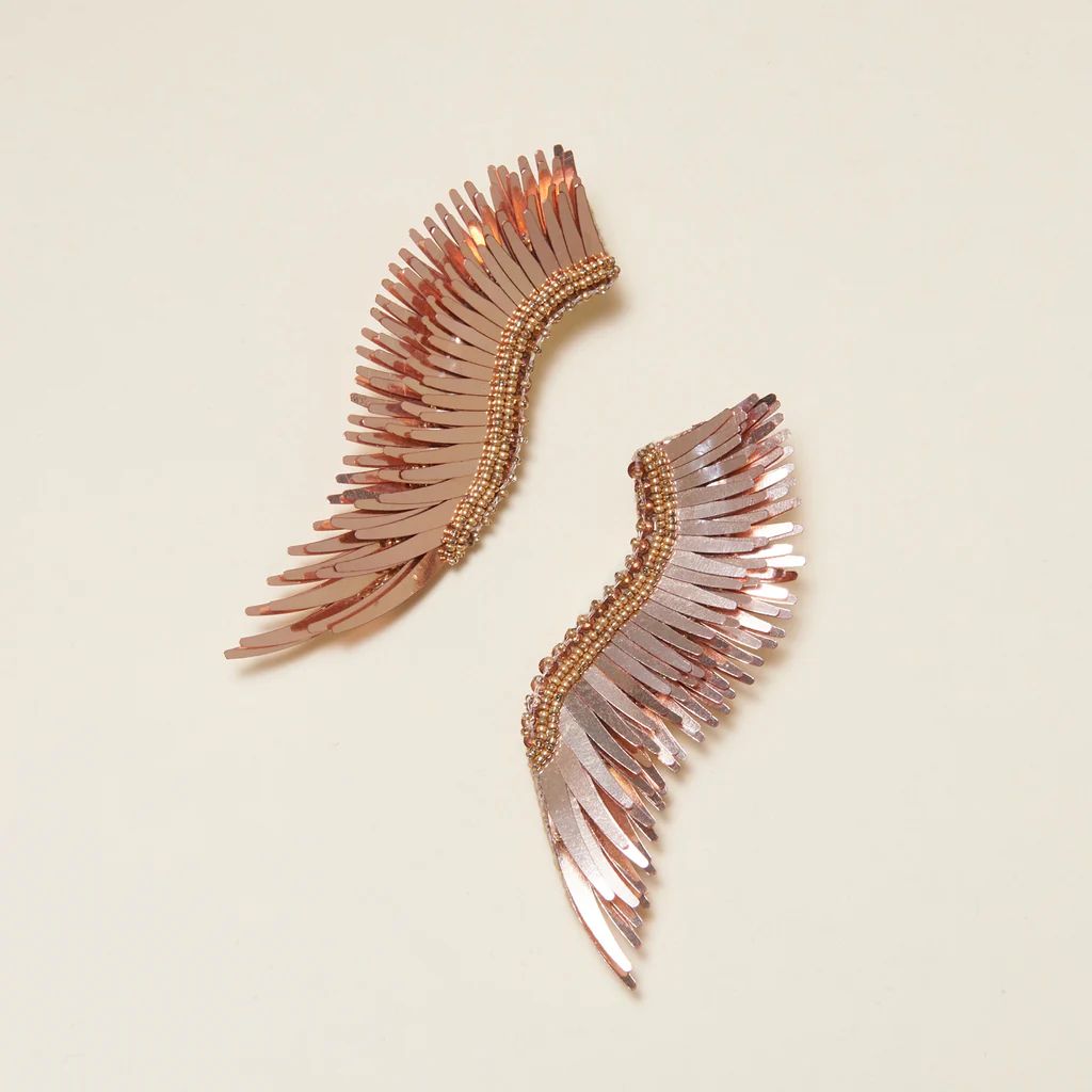 Metallic Madeline Earrings Rosegold | Mignonne Gavigan