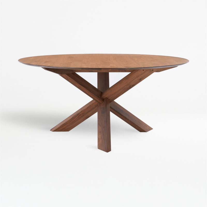 Apex 64" Round Dining Table | Crate and Barrel | Crate & Barrel