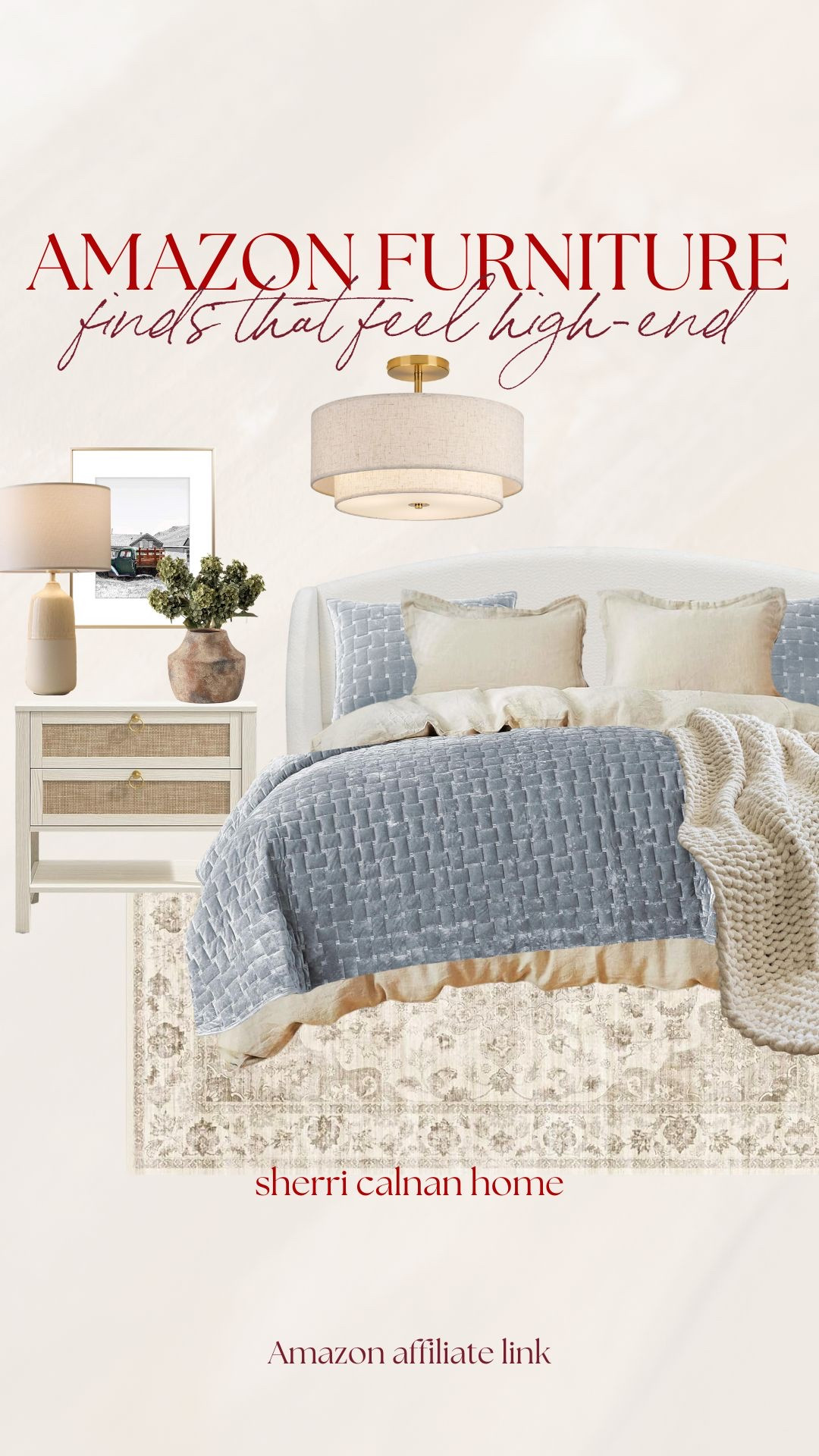 Amazon Furniture Finds That Feel High End! 
Classic and timeless pieces that elevate your home with soft textures and warm neutrals. These Amazon favorites feel designer at a much sweeter price. Amazon furniture finds, affordable home decor, timeless bedroom furniture, cozy neutral home, Amazon home favorites, modern classic style, designer look for less, home decor inspiration, neutral interiors, elevated Amazon finds sherricalnanhome

#LTKSeasonal #LTKHome