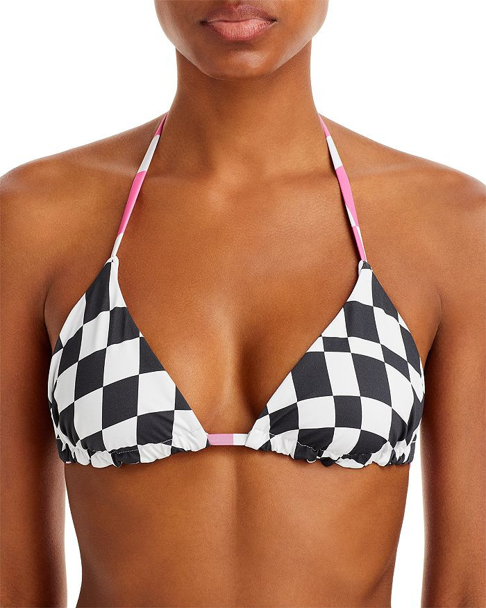 Bloomie's The Iris Reversible Wavy Check Bikini Top Back to Results -  Women - Bloomingdale's | Bloomingdale's (US)
