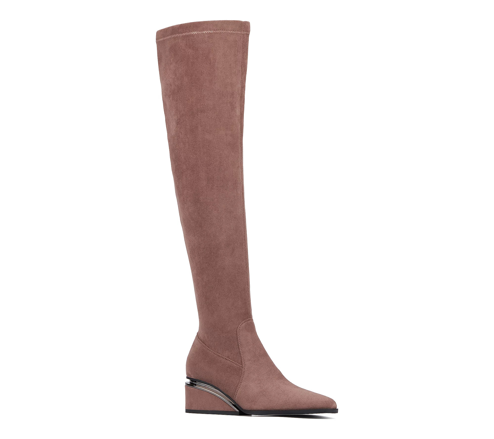 Torgeis Women's Madaline Thigh High Wedge Boots | QVC