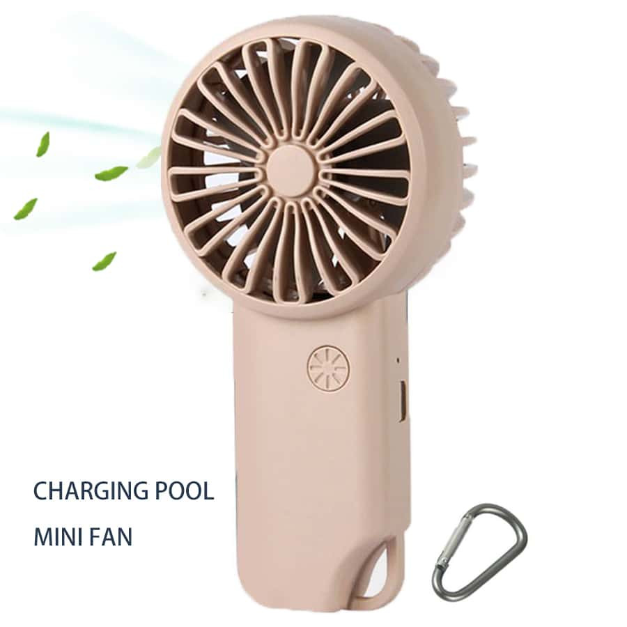 1pc Portable Handheld Fan With Hanging Rope, Usb Rechargeable Battery, 3-speed, Powerful Personal... | SHEIN