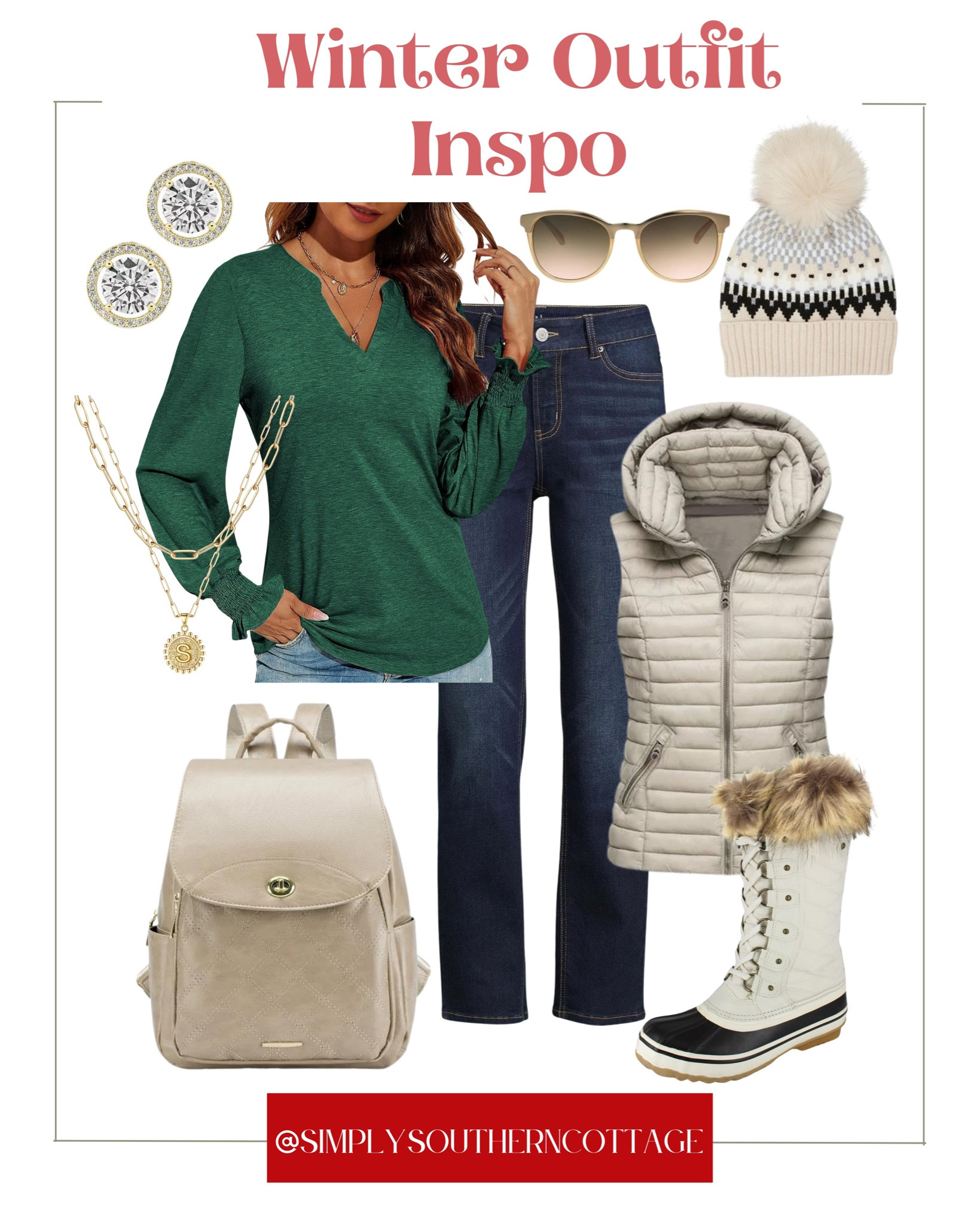 Loving this winter outfit Inspo from Walmart! So fun for a casual weekend outfit! 

#LTKfindsunder50 #LTKstyletip #LTKSeasonal