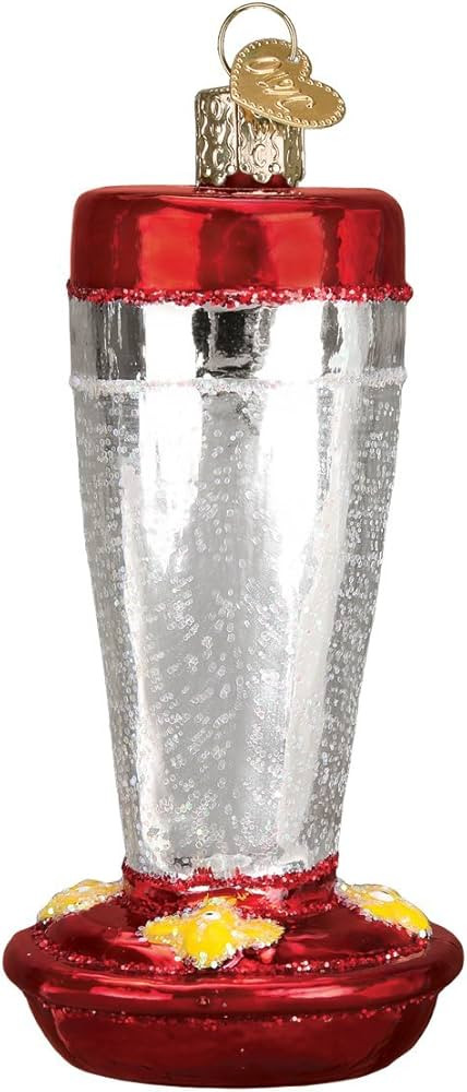 Old World Christmas Hummingbird Feeder Glass Blown Ornament for Christmas Tree, Handcrafted Holid... | Amazon (US)