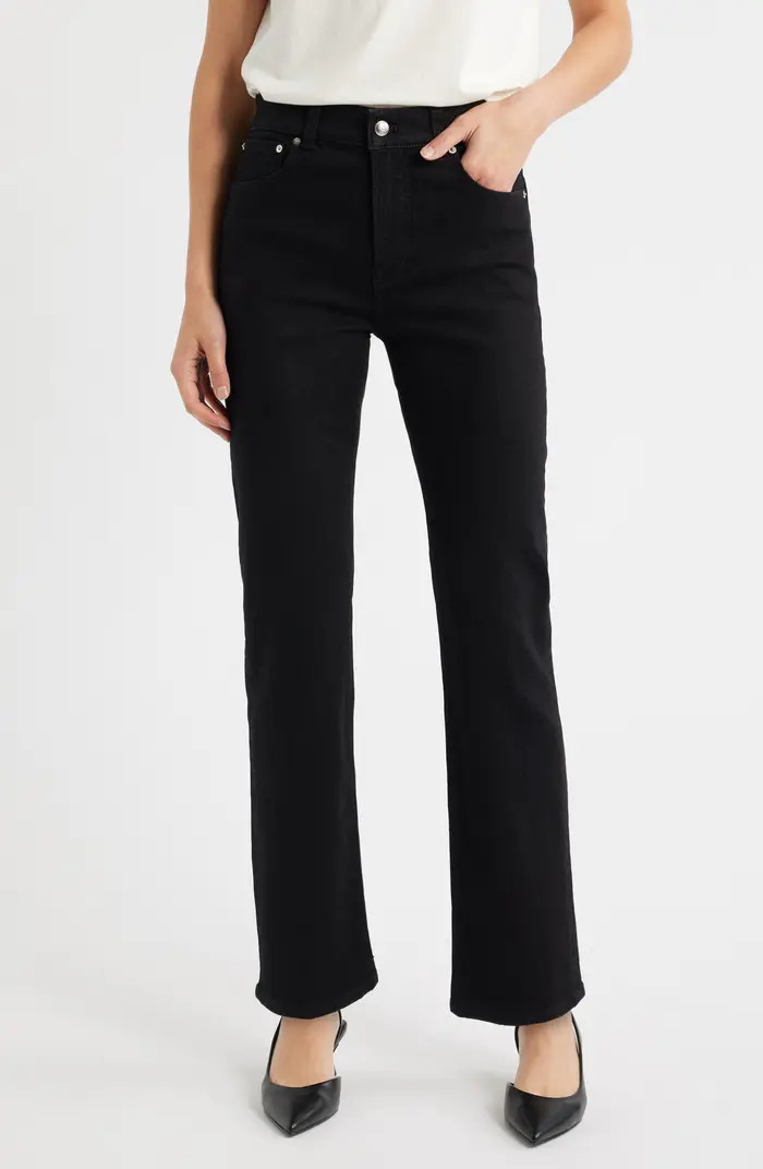 Longline Straight Leg Jeans | Nordstrom