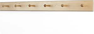 Solid Maple Shaker Peg Rack (Natural, 35" x 3.5" with 6 pegs) | Amazon (US)