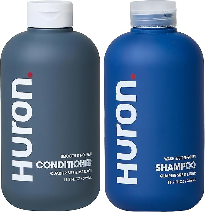 Huron Hair Duo | Nourishing Shampoo & Conditioner Set for Men | Cleanse, Strengthen & Hydrate | S... | Amazon (US)