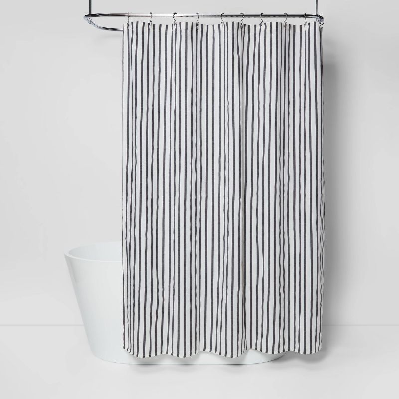 Stripe Shower Curtain Black/White - Project 62&#8482; | Target