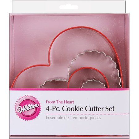 Wilton From The Heart Nesting Cookie Cutter Set, from Bite Sized to 5-inch Heart Cookies, Share the  | Walmart (US)
