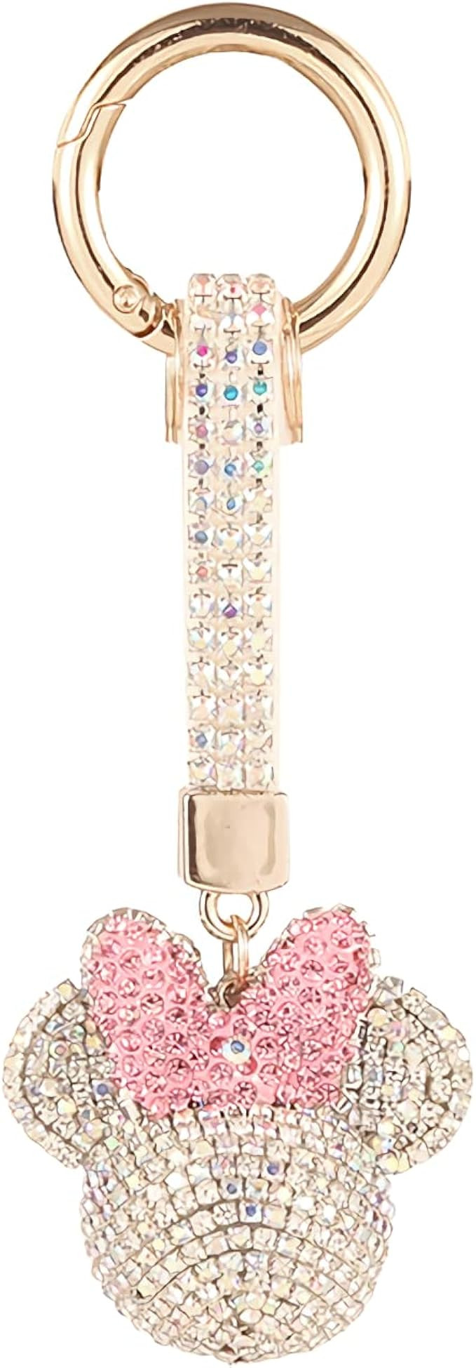 Cute Crystal Keychain for Women and Girls Cartoon Keychain Accessories with Bling Rhinestones Fas... | Amazon (US)