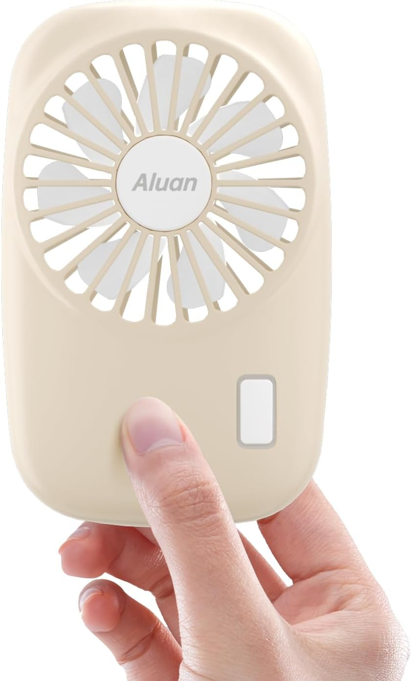 Aluan Handheld Fan Mini Fan Powerful Small Personal Portable Fan Speed Adjustable USB Rechargeabl... | Amazon (US)