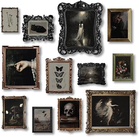97 Decor Dark Academia Decor - Victorian Gothic Wall Art Prints, Dark Moody Aesthetic Pictures, C... | Amazon (US)