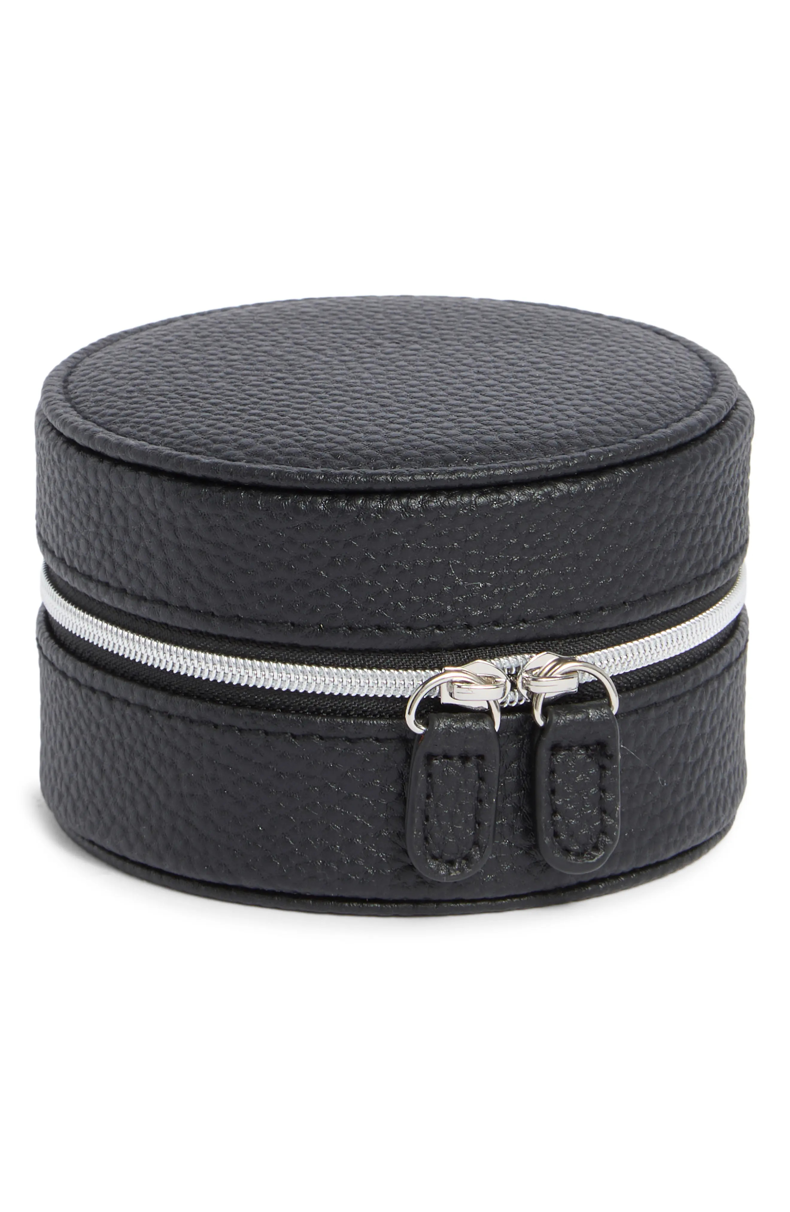 Nordstrom Round Faux Leather Watch Box | Nordstrom | Nordstrom
