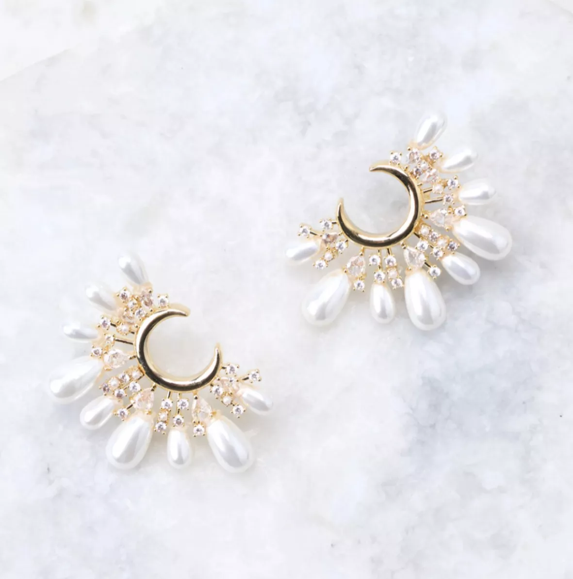 Bow Imitation Pearl Stud Earrings curated on LTK