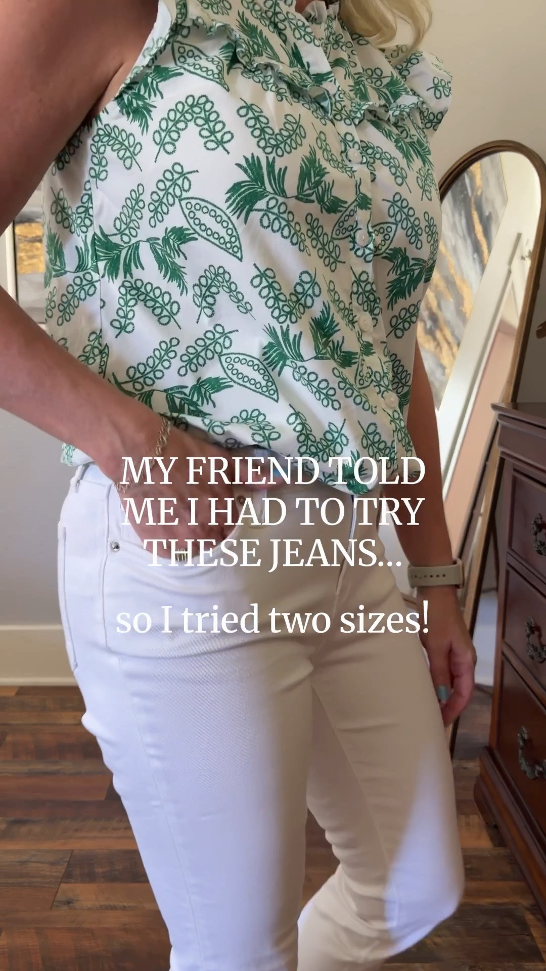 My friend convinced me to try these white skinny jeans… and she was RIGHT!

These are THAT pair. Amazing fit, super flattering, and they have just the right amount of stretch without feeling tight or stiff   

I ordered two sizes to compare—first I tried the size 8, then the size 10. Honestly, both fit great and it really just comes down to how fitted you want them. I ended up choosing the size 8. 

And can we talk about the price?! SO good!

If you’ve been looking for a great pair of white jeans for summer… these are definitely worth trying ✨  

#whitejeans #summerstyle #amazonfashion #denimfinds #over50style #casualchic #everydaystyle #affordablefashion #ltkfashion

#LTKgrwm #LTKootd #LTKWorkwear