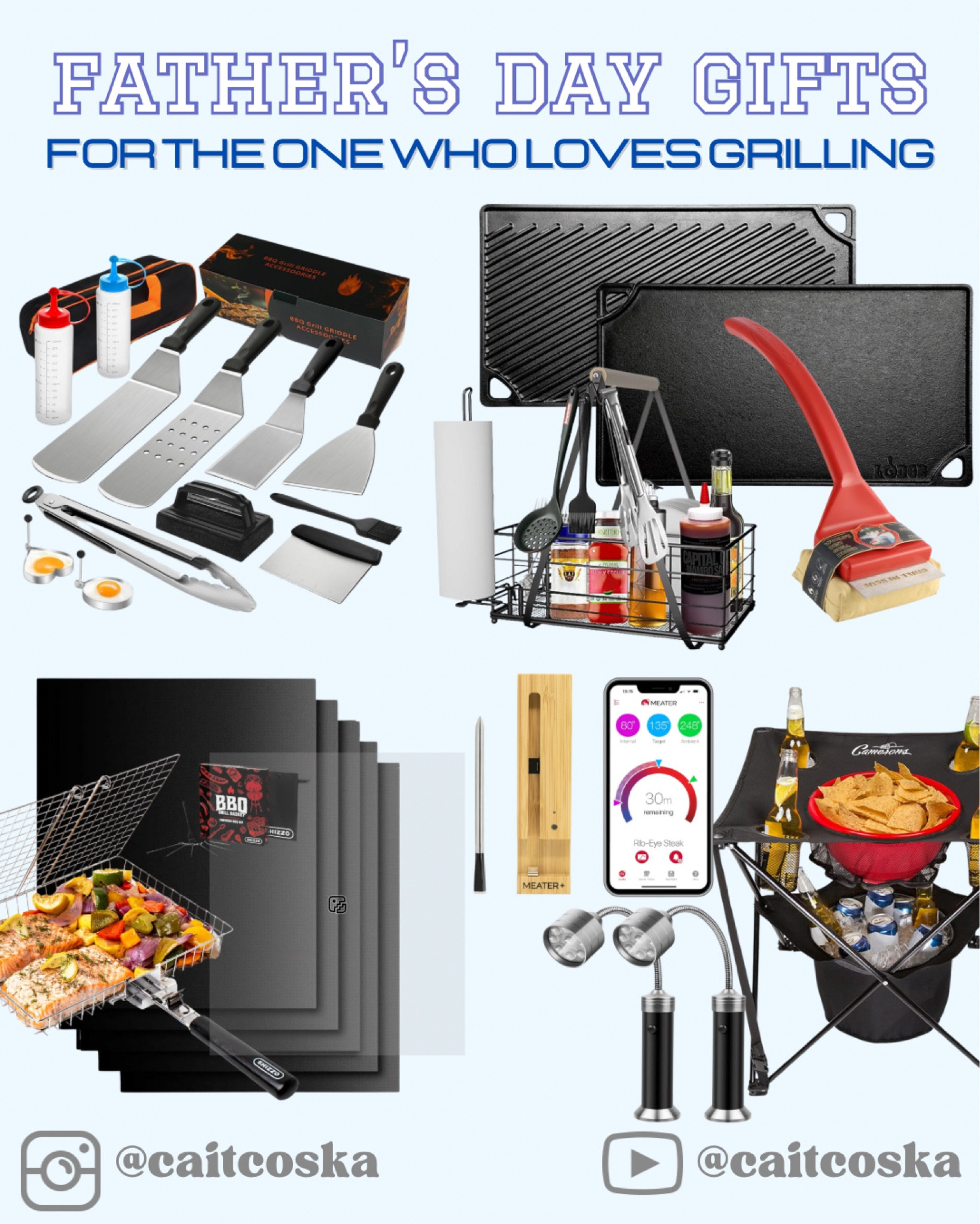 Father’s Day is on its way and I consulted with my husband on ideas for the perfect gifts for the lovely dads in our lives.

So, here’s another gift guide for you! This time for the dad who loves to grill. There’s a great variety of gifts that the father in your life could use for any style grill he has.

Be sure to follow to never miss a gift guide to help you pick the perfect gift for special occasions. 


#LTKMens #LTKFamily #LTKGiftGuide