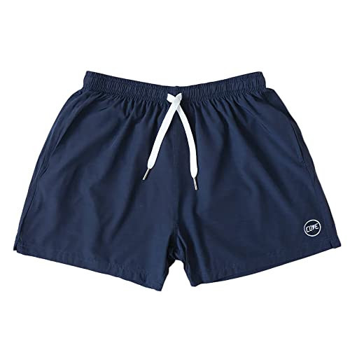 Cove USA Premium Leisure and Athletic Shorts for Men - Sustainably Made Quick Dry Shorts - 5.5 Inseam Shorts (Navy Blue, 34) | Amazon (US)