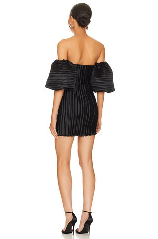 Sirene Mini Dress in Noir | Revolve Clothing (Global)