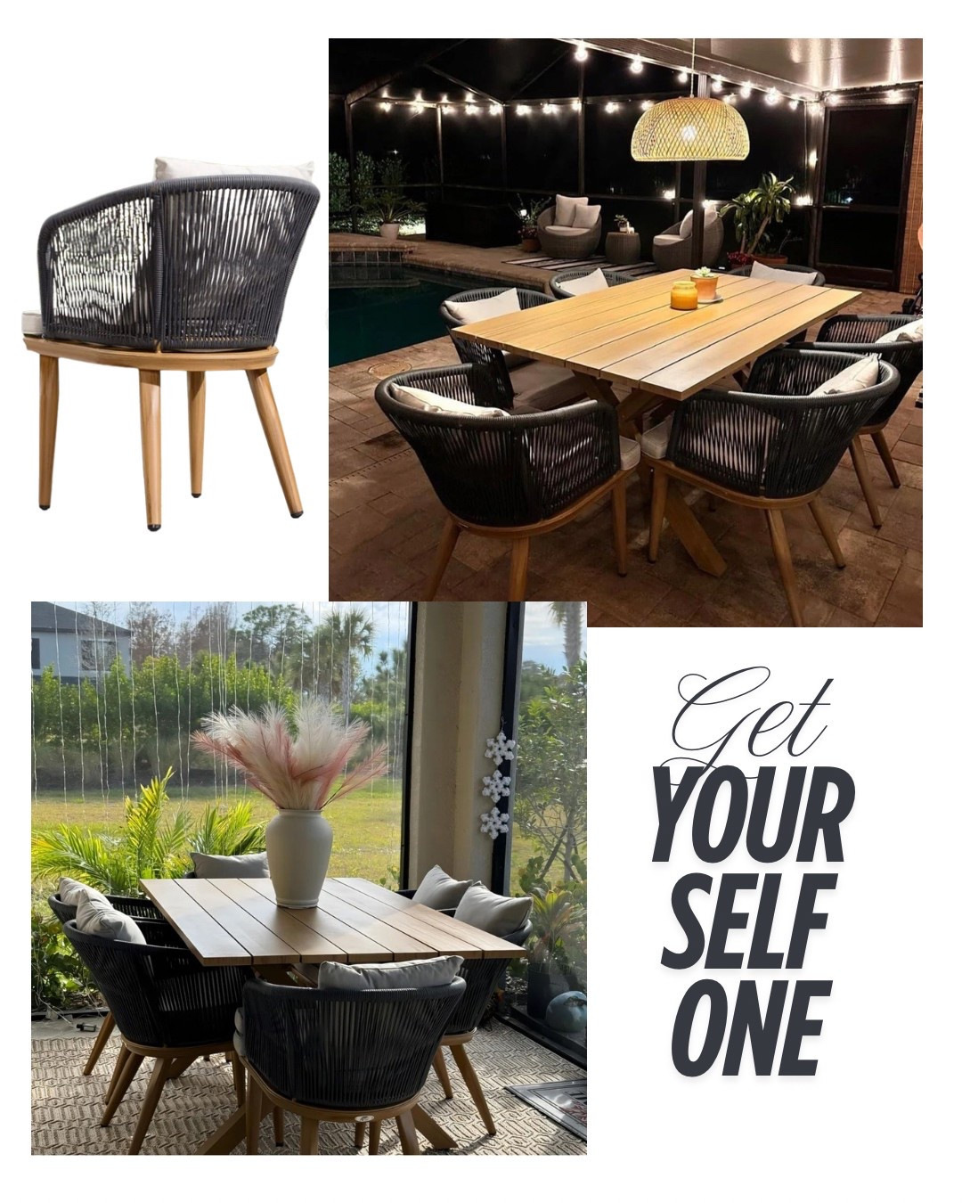 My fave Wayfair outdoor dining set!  Get yourself one! 

#LTKHome #LTKSeasonal #LTKSummerEdit