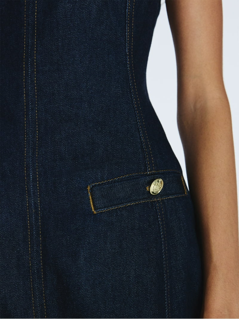 Free Assembly Women's and Women’s Plus Sleeveless Denim Mini Dress, Sizes 0-26 | Walmart (US)