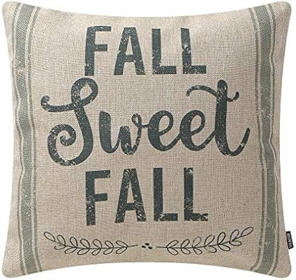 TRENDIN Decorative Throw Pillow Cover 18x18 inch Fall Sweet Fall Cushion Case Square Shape PL339T... | Amazon (US)
