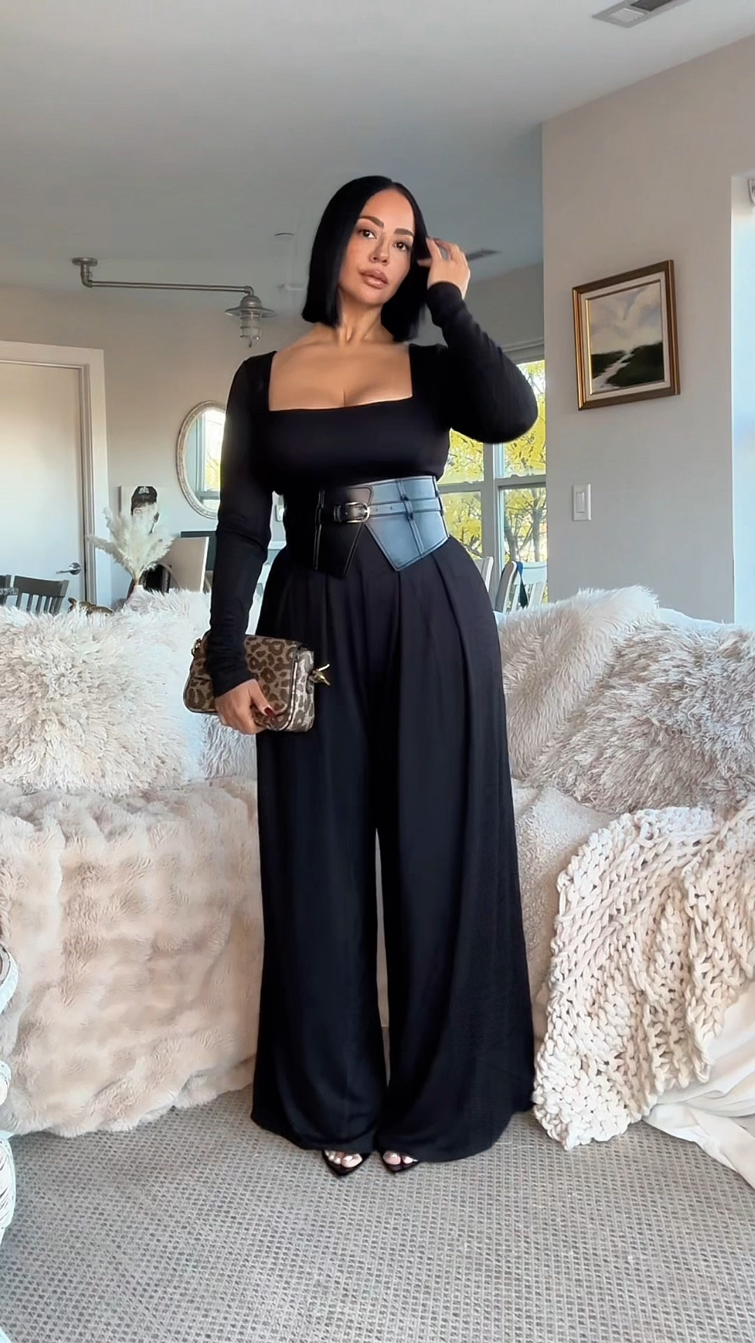 The secret of this dressy long sleeve jumpsuit is the BUILT-IN SHAPEWEAR 🖤 Save 15% with heyrissyrozay 

Save this for later! Your closet will thank you 😉 

Tall friendly, fits true to size, also comes in petite length 

jumpsuits, shaper, wide belt, date outfit 

#LTKMidsize #LTKStyleTip #LTKOver40
