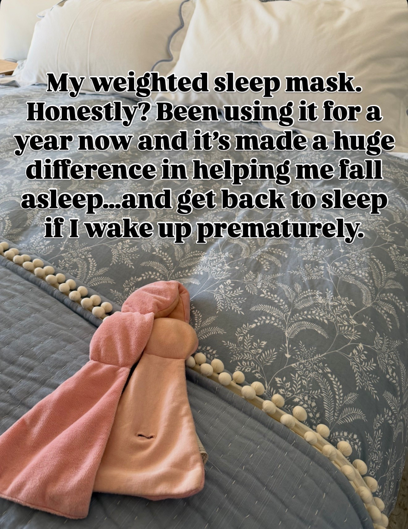Get the nod pod. The weighted sleep mask! It really helps me fall asleep. 

I’ll link some of my bedding, what’s in stock 

#LTKselfcare #LTKHome #LTKOver40