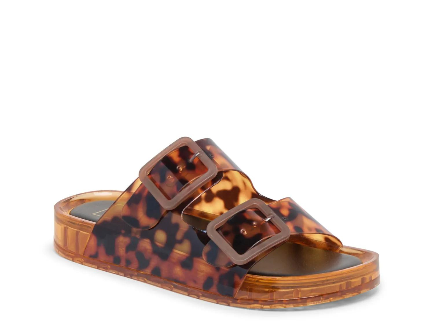 Dolce Vita Julio Wedge Sandal | Women's | Tortoise | Size 6 | Sandals | Footbed | Jelly | DSW
