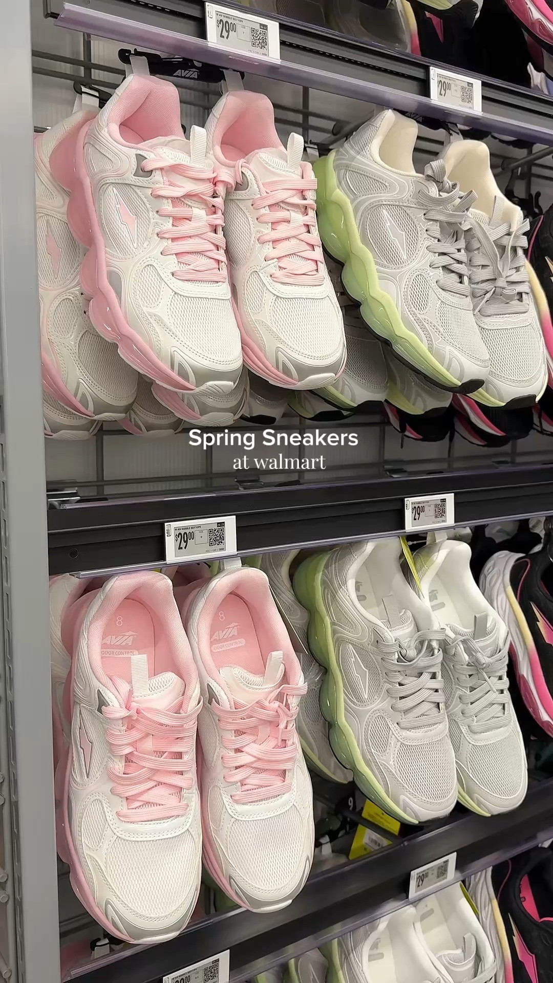 Spring sneakers at walmart🌸💚