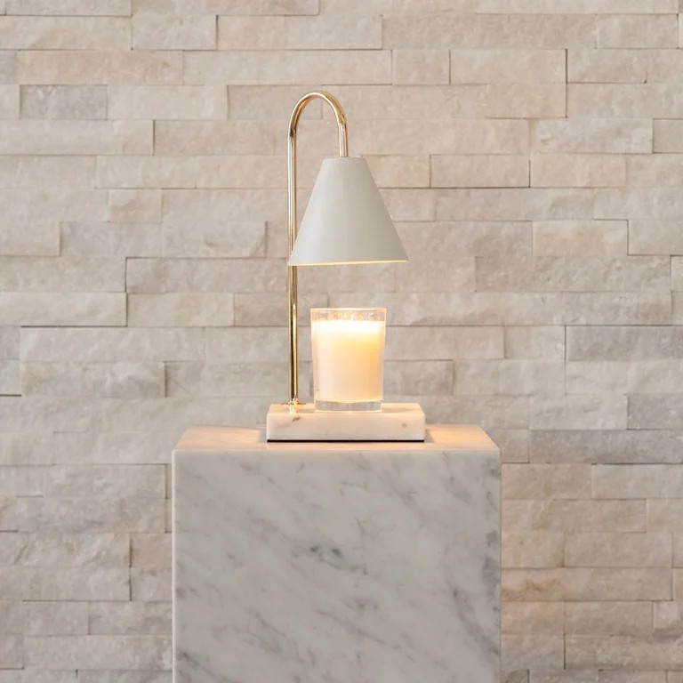Ozarke Everlasting Candle Warmer White- White Marble - Walmart.com | Walmart (US)