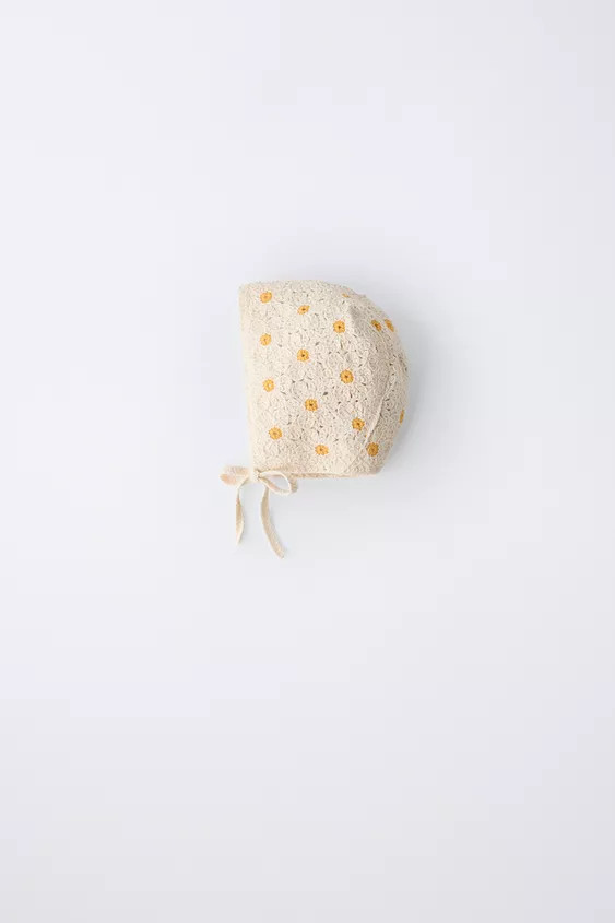 CROCHET DAISY BONNET | Zara US