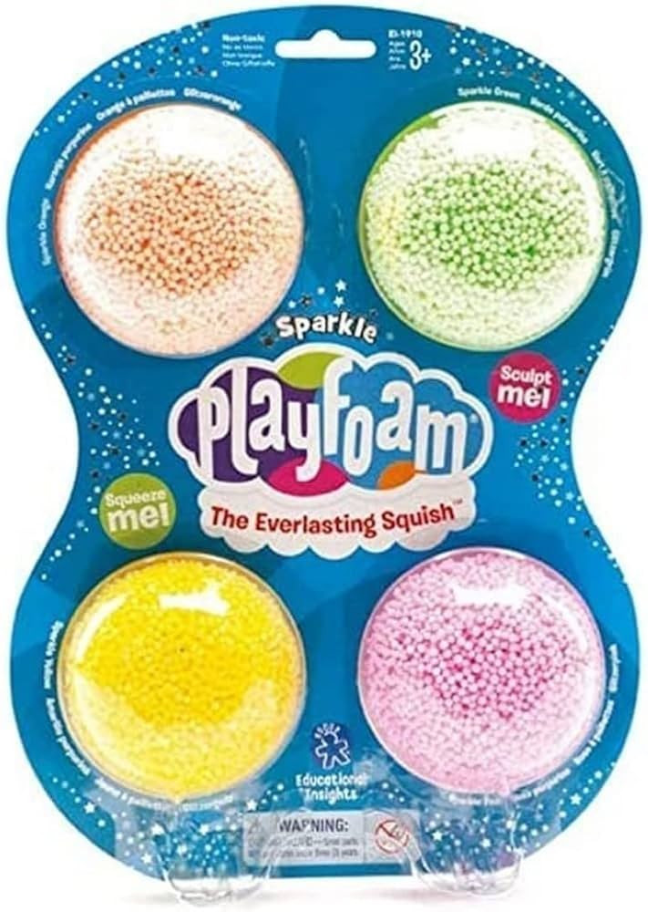 Educational Insights Playfoam Sparkle 4-Pack | Non-Toxic, Never Dries Out | Sensory, Shaping Fun,... | Amazon (US)