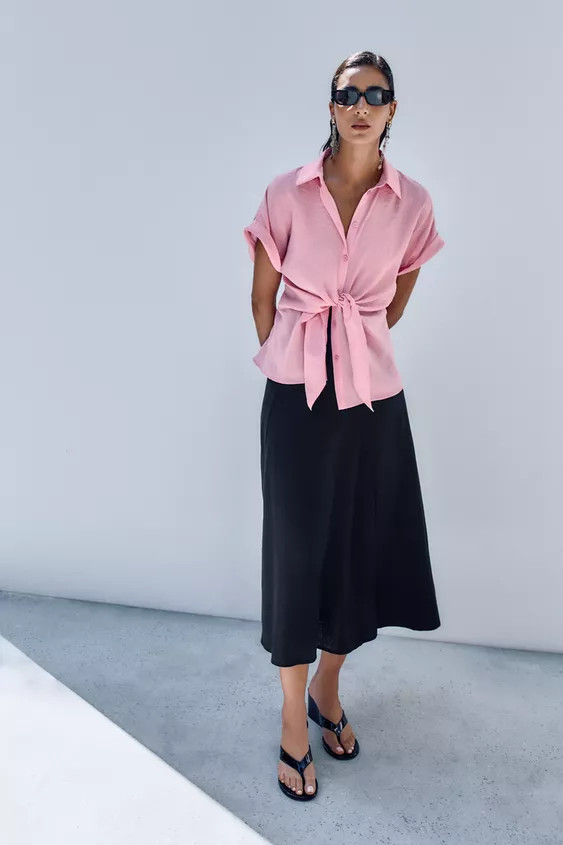 PATENT WEDGE SANDALS | Zara US