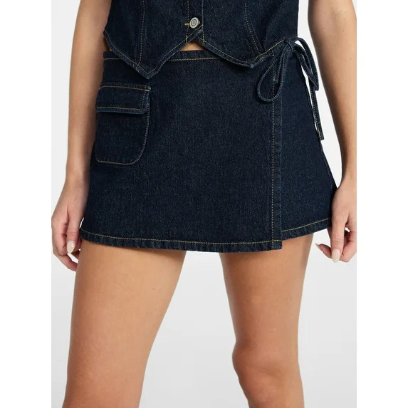 No Boundaries Cargo Mini Skort, Women's XXS-XXL | Walmart (US)