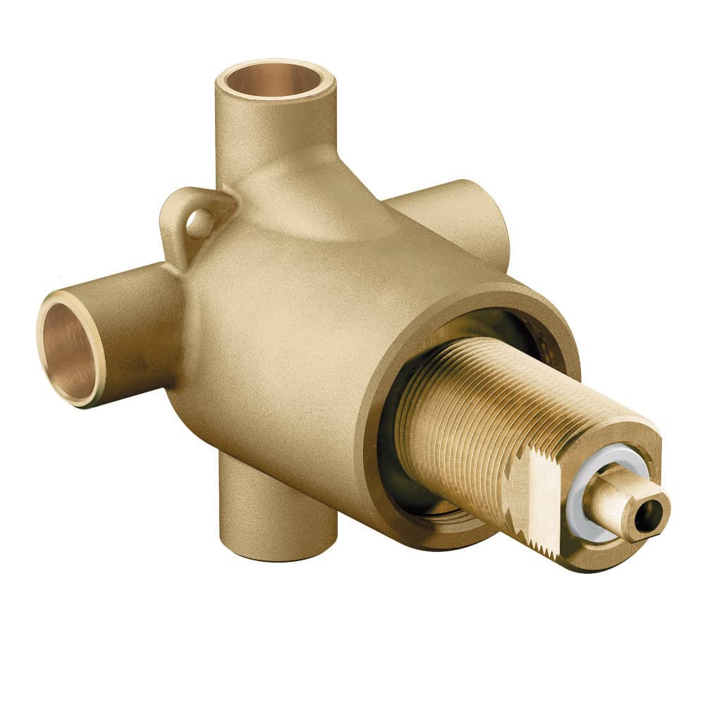 Moen 3360 Commercial Brass Three-Function Shower Transfer Valve, Standard 1/2-Inch CC Connections | Amazon (US)