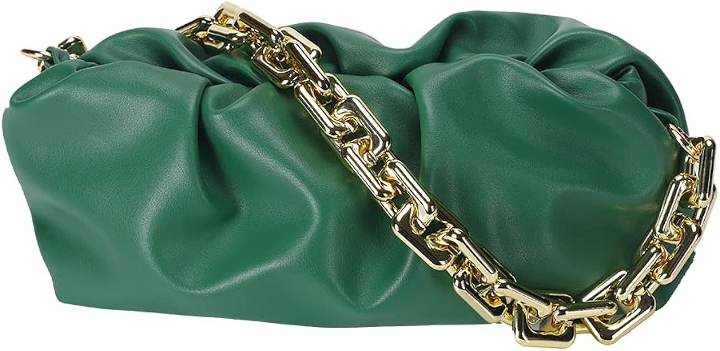 Dumpling Bag Cloud Purses and Handbags for Women Chunky Chain Pouch Shoulder Bag | Amazon (US)