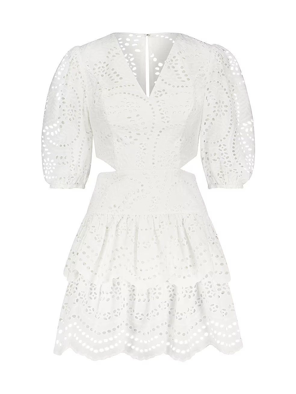 BCBGMAXAZRIA Eyelet Lace Fit-&amp;-Flare Cocktail Dress | Saks Fifth Avenue