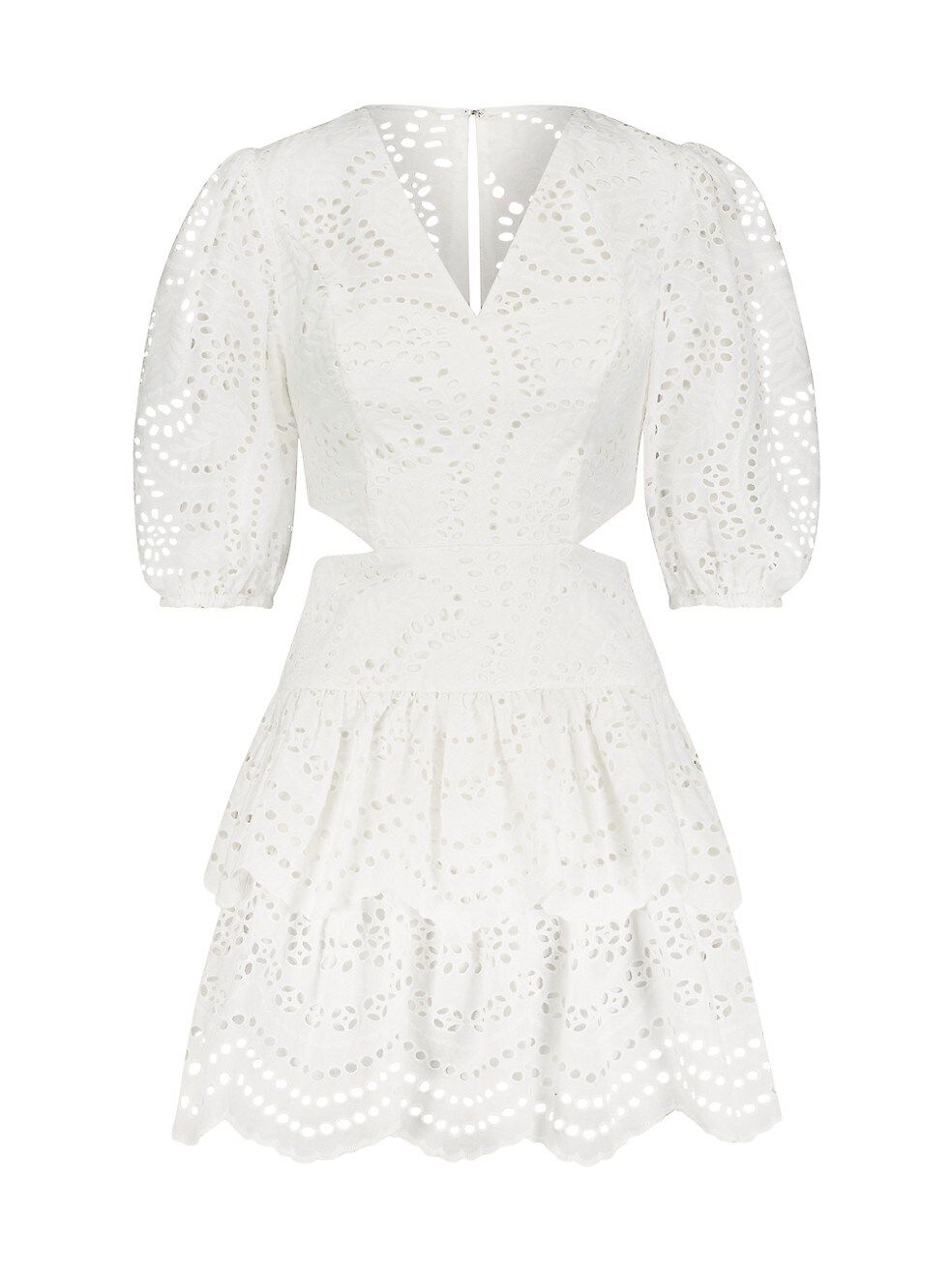 BCBGMAXAZRIA Eyelet Lace Fit-&amp;-Flare Cocktail Dress | Saks Fifth Avenue