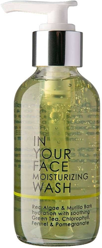 In Your Face MOISTURIZING WASH | Regenerating, pH-balancing Facial Cleanser | Seaweed, Green Tea,... | Amazon (US)