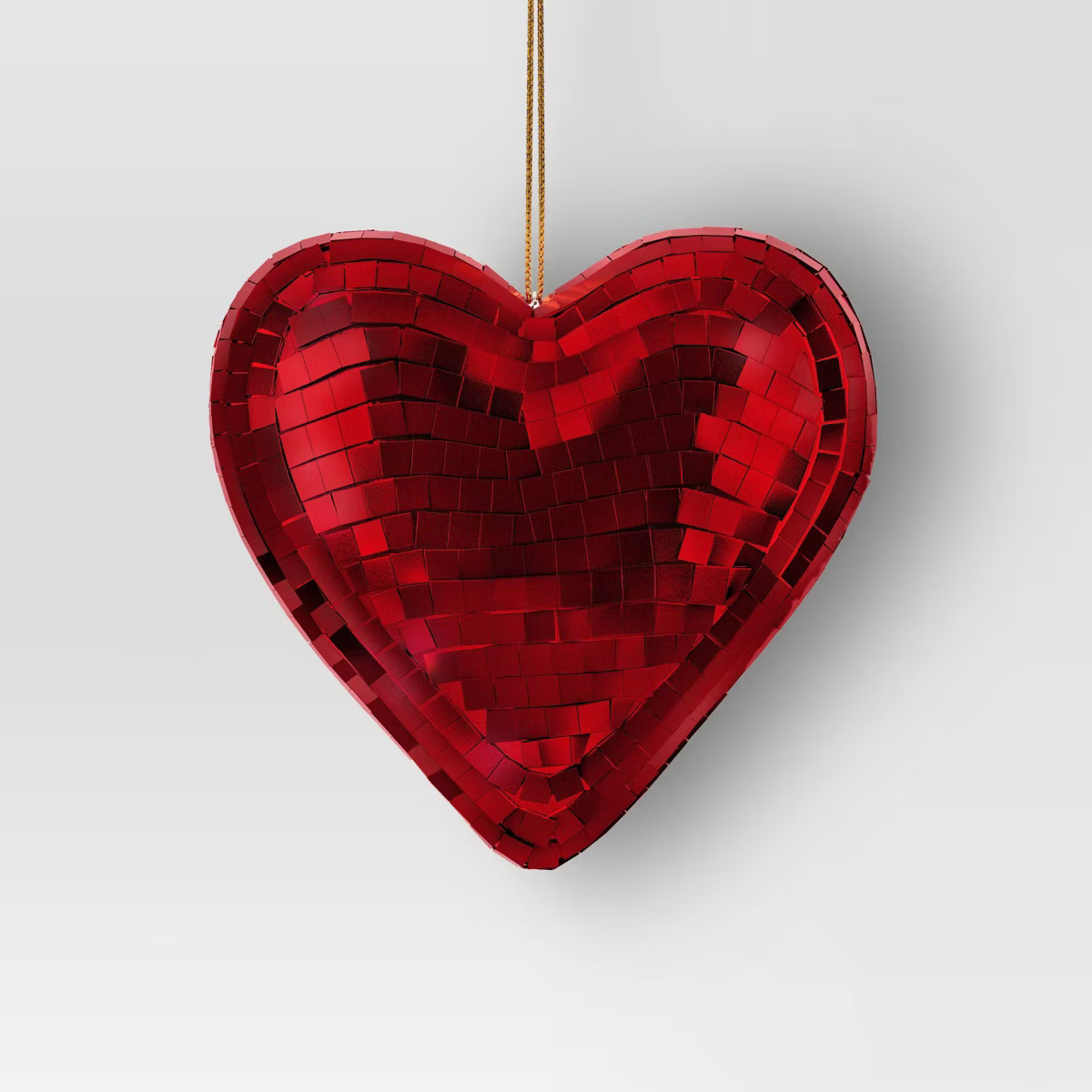 4" Christmas Disco Heart Ornament Red - Wondershop™ | Target
