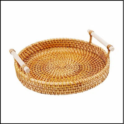 Elegant Woven Tray for Fruit, Breakfast, and Snacks, Perfect for Home and Outdoor Use | Wayfair North America