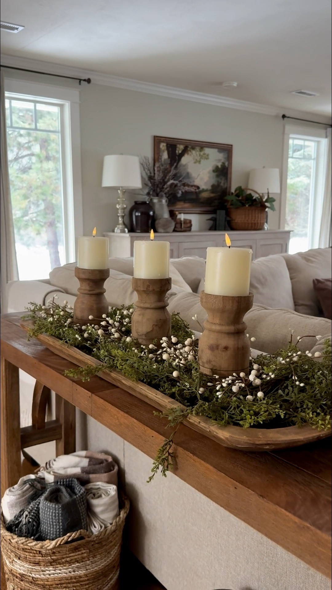 Dough Bowl Tray Centerpiece 

Easy simple winter centerpiece with Pip berries. These candlesticks are a favorite of mine and yours, however, I cannot link an exact replica. I do have a few very similar options. 

#LTKSeasonal #LTKHome