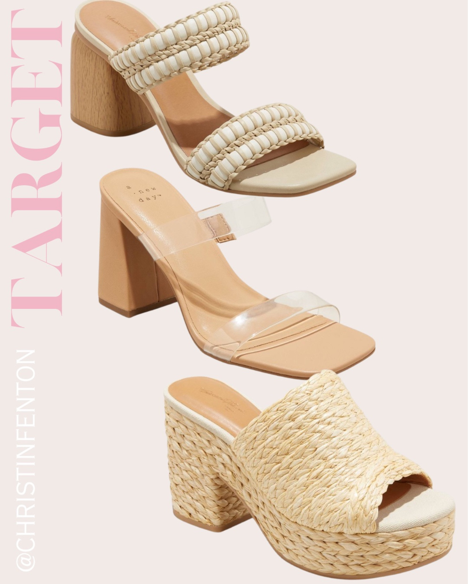 Target fashion finds! Found it at Target! Target Style & Fashion Finds 🤍 Summer sandals, spring sandals, summer heels, wedding guest shoes, summer slides, neutral sandals, neutral slides, earrings, necklaces, dresses, jeans, sneakers, swimsuits. Click the products below to shop! Follow along @christinfenton for the latest shoe finds & sales! @shop.ltk #liketkit #targetfinds #founditattarget 🥰 So excited you are here with me shopping! 🤍 XoX Christin   #LTKstyletip #LTKsalealert #LTKshoecrush #LTKcurves #LTKitbag #LTKworkwear #LTKwedding #LTKunder50 #LTKunder100 #LTKbeauty #LTKfamily #LTKfit #LTKtravel #LTKSeasonal 