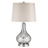 Catalina Lighting 19560-000 Transitional 3-Way Mercury Glass Gourd Table Lamp, 24", Classic Silver | Amazon (US)