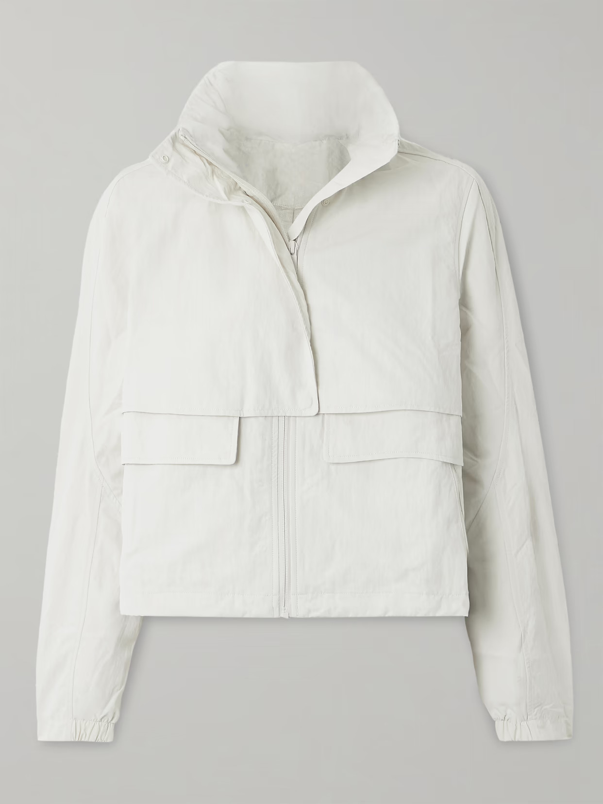 lululemon - Always Effortless Cropped Hooded Shell Jacket - Off-white | NET-A-PORTER (US)