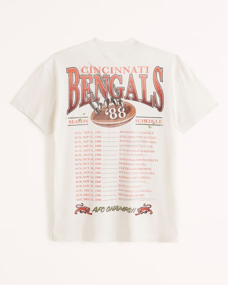 Men's Cincinnati Bengals Graphic Tee | Men's Tops | Abercrombie.com | Abercrombie & Fitch (US)