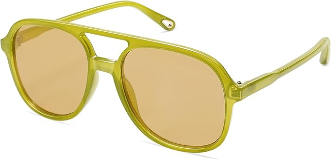 SOJOS Retro Polarized Aviator Sunglasses Womens Mens Classic 70s Vintage Trendy Square Aviators S... | Amazon (US)