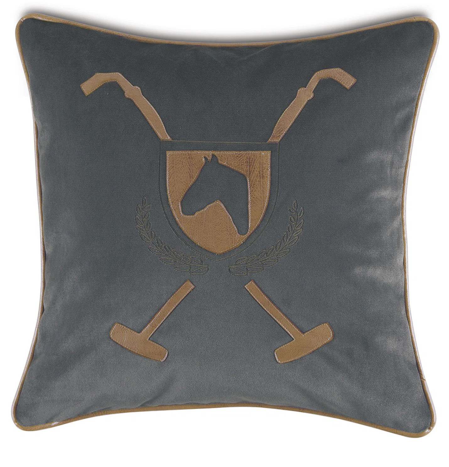 Equestrian Square Pillow Cover & Insert | Perigold