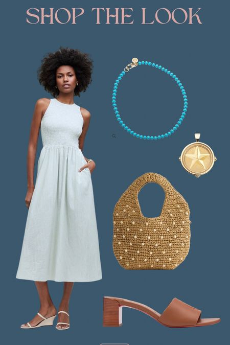 Shop the Look: summer dress. Beautiful and comfortable summer maxi dress. Perfect for a BBQ, brunch, shopping, vacation, you name it! 

Jane Win necklace, woven handbag, 
Christian Louboutin leather mule sandals, Madewell maxi dress, summer dress, resort wear, vacation outfit  


#LTKshoecrush #LTKSeasonal #LTKover40